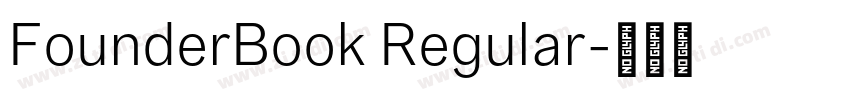FounderBook Regular字体转换